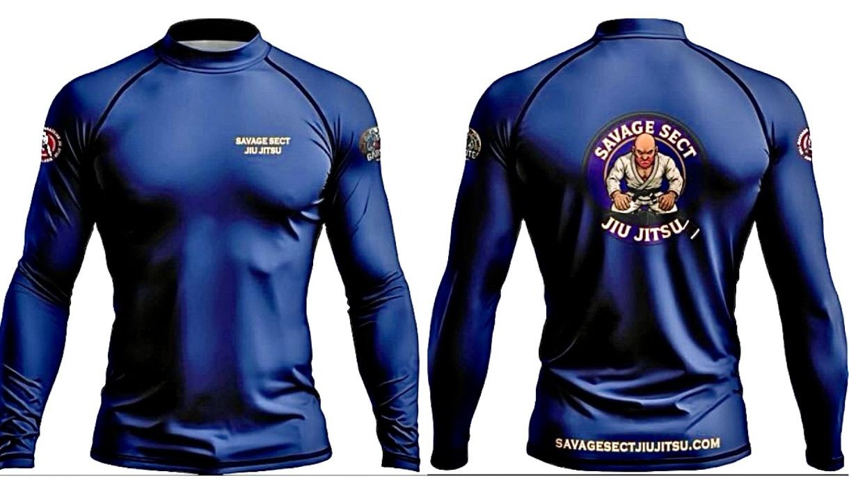Savage Sect Jiu Jitsu Club Long Sleeve Rash Guard